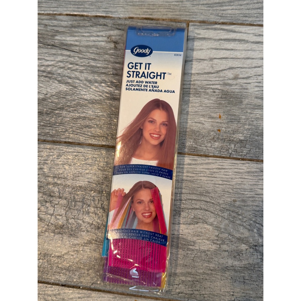 Goody Get It Straight 4 ct Heatless Hair Straighteners 82834 Vintage No Heat NWT